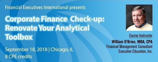 Corporate Finance Check-up - Sept. 18 in Chicago
